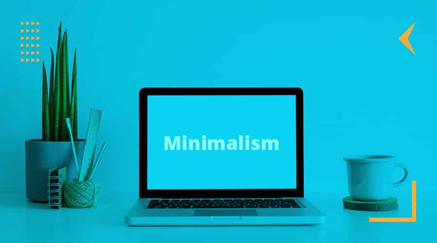 minimalist web design hero image