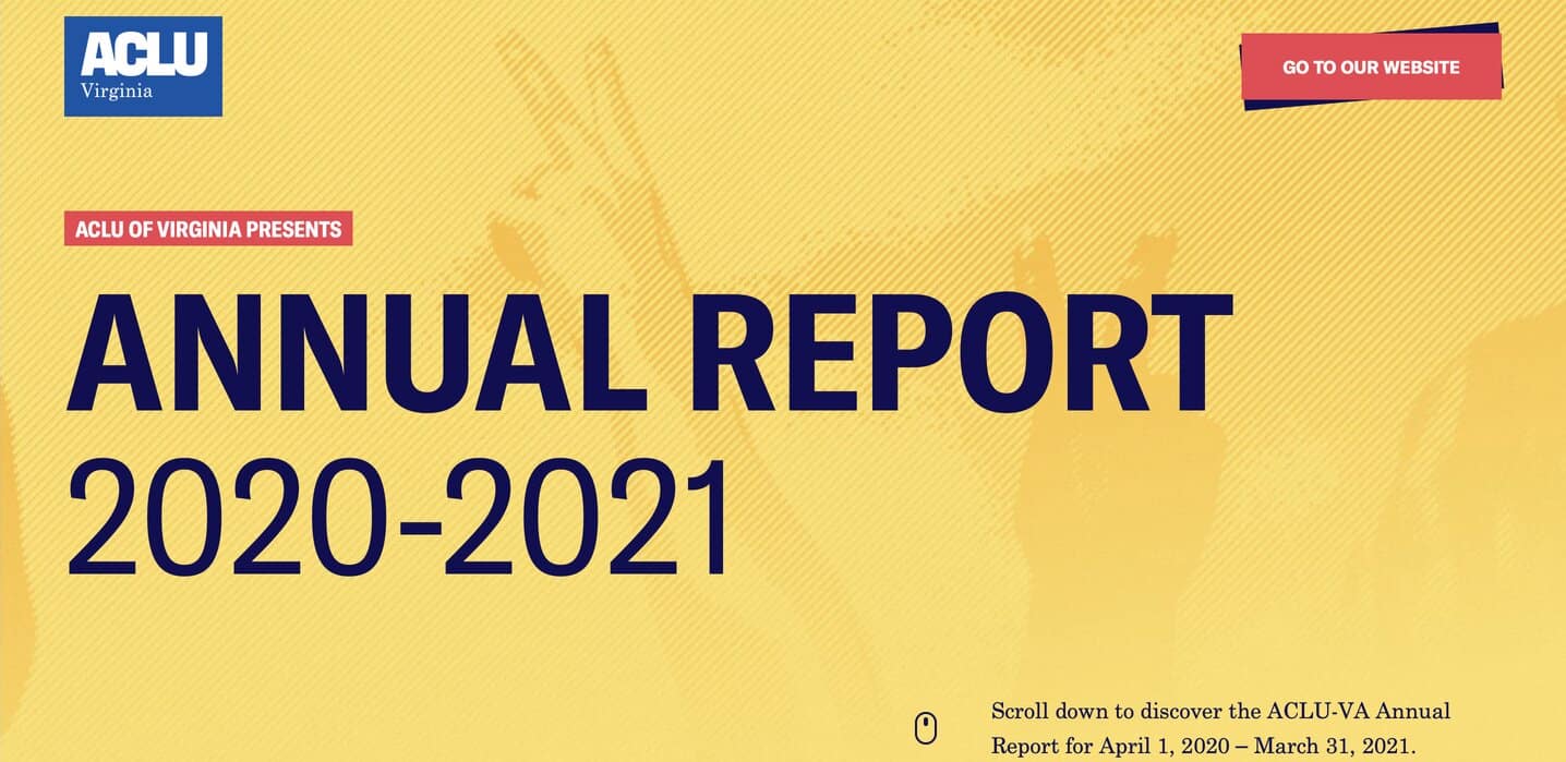design example of aclu annual report