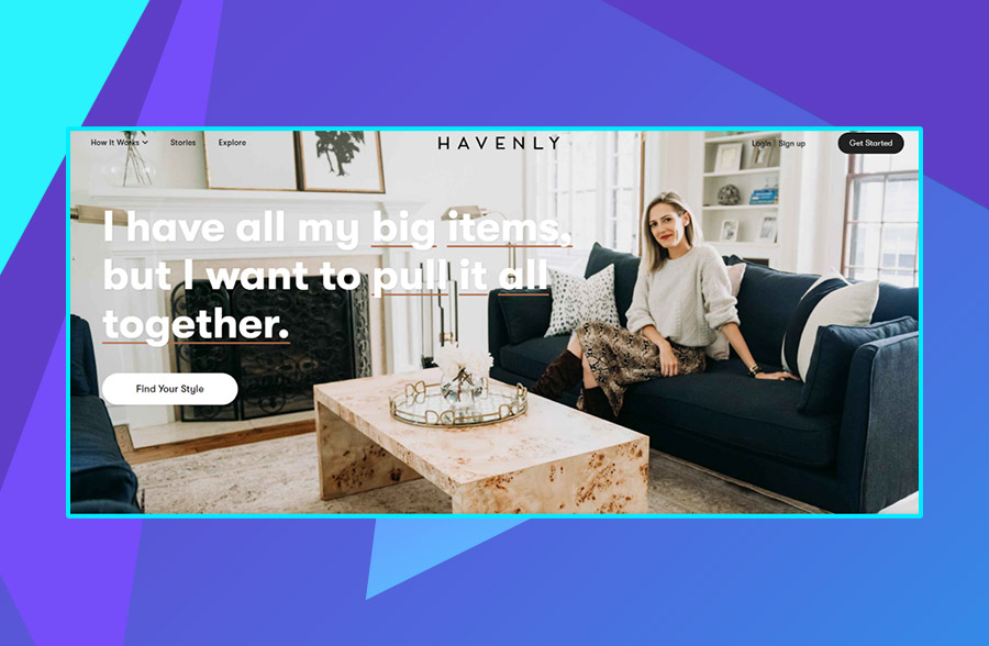 Havenly homepage