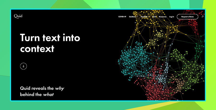 Tech websites examples - Quid