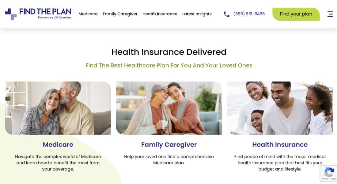 Find the plan insurance offers section