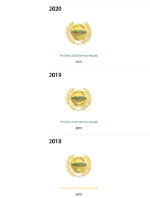 Awards featured on old DSBLS website
