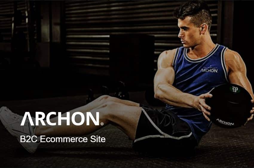 an example of Digital Silk's ecommerce projects - archon fitness