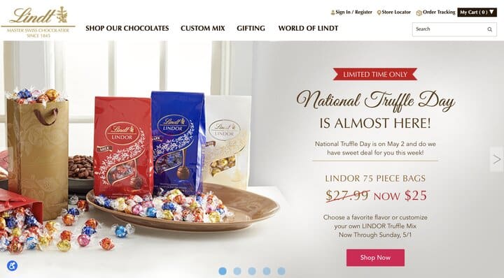 Magento vs Shopify Lindt