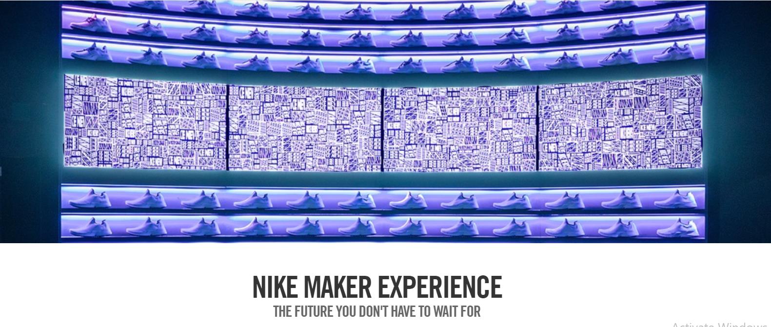 Nike Maker Experience is a new-generation customization program based on AI data