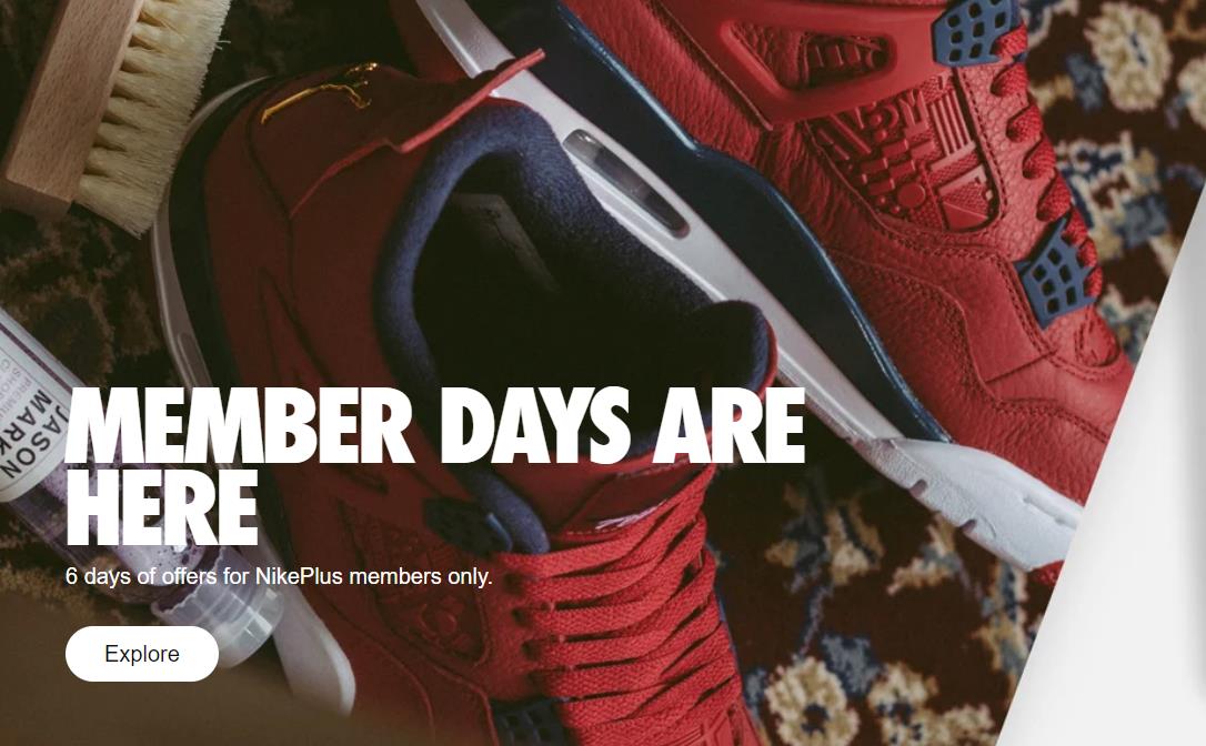 Nike+ is a loyalty plan for high-value members that get access to pre-releases and exclusive content