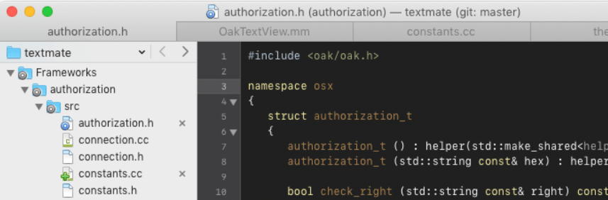 Textmate screenshot