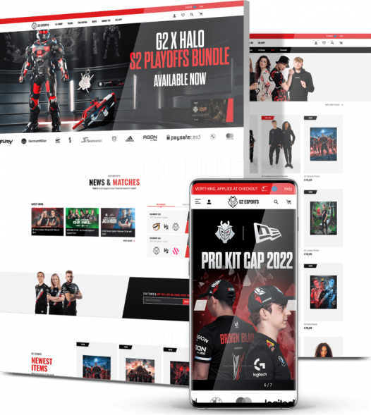 Shopify development company custom website for G2 eSports