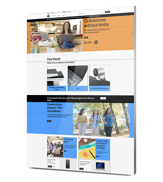 brand loyalty program -- case study showing a website we built for HP