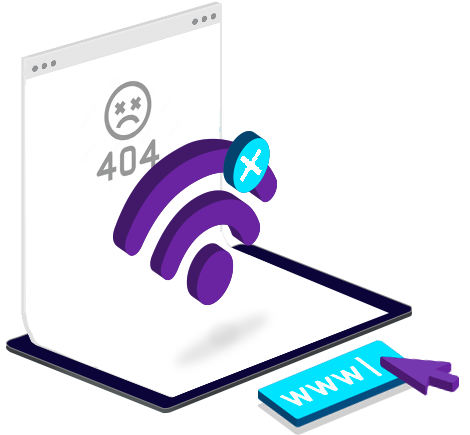broken website graphic