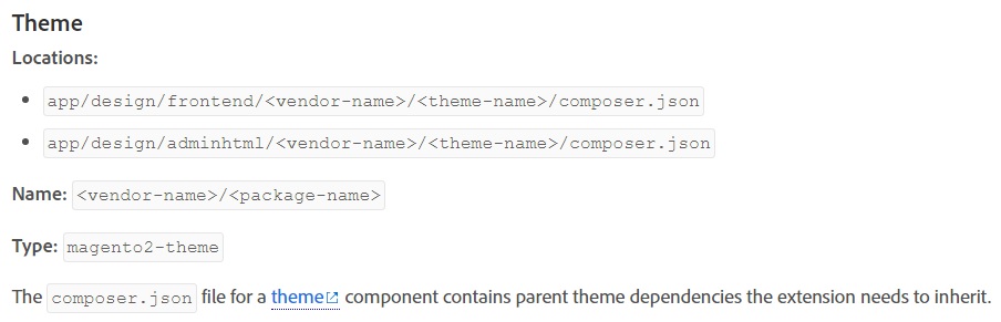 custom magento themes composer package
