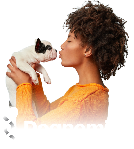 Featured example in hero section: Dognomics