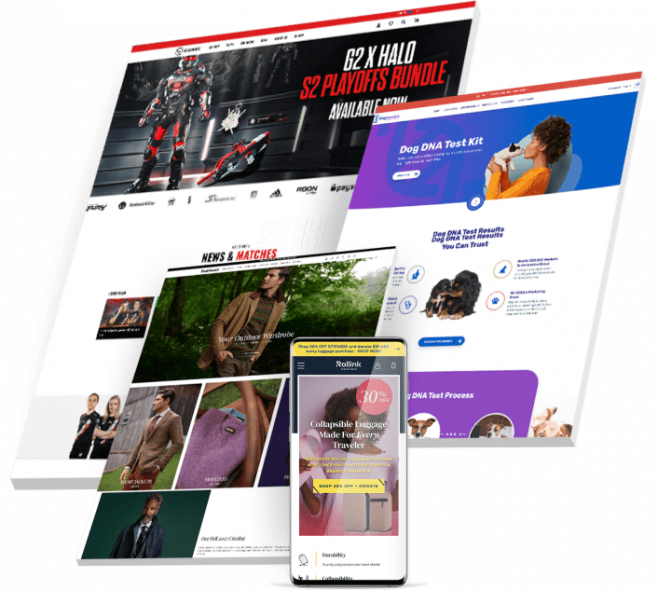eCommerce development company featured collage