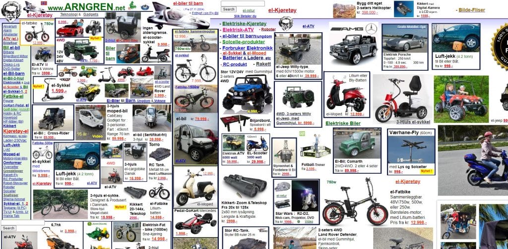 Arngren website screenshot