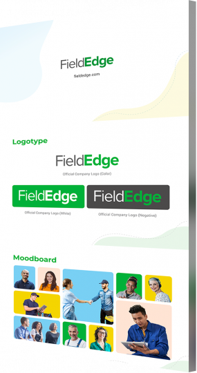 Graphic design agency in Chicago portfolio example: FieldEdge