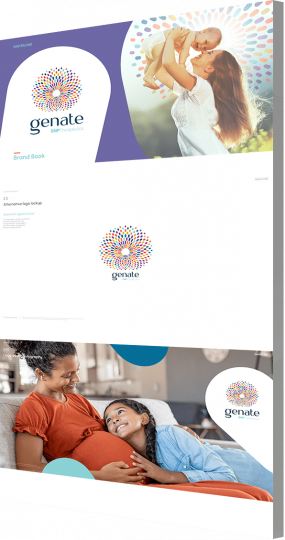 Genate brand book as a brand management company portfolio example