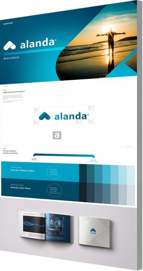 Alanda Software brand book as a branding strategy agency portfolio example