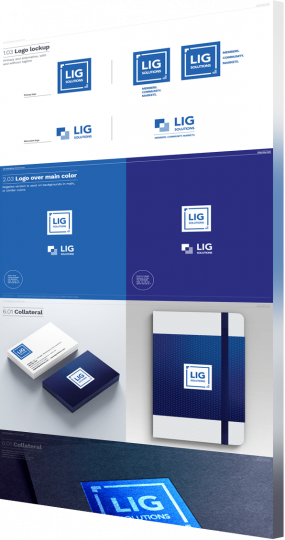 Brand book and style guidelines for LIG Solutions
