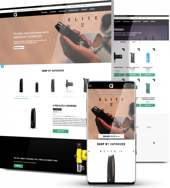 eCommerce development featured example: GPen