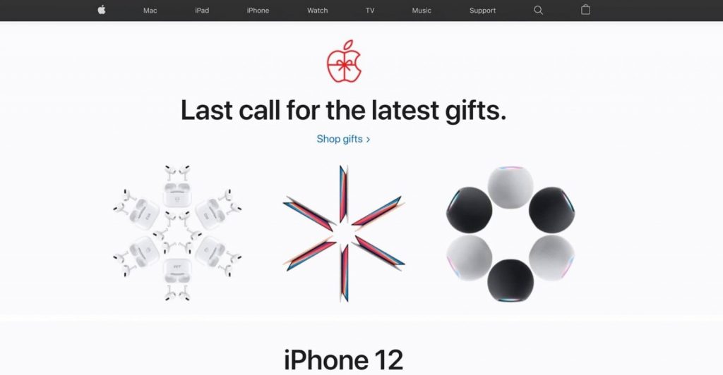 Apple using "last call for the latest gifts" as a FOMO strategy