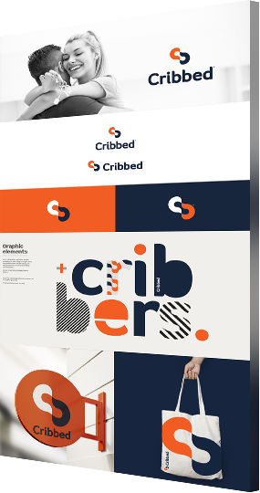 Cribbed brand design guidelines sample page
