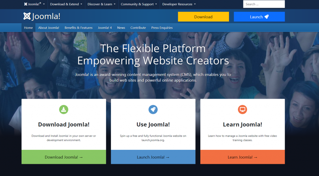 Joomla - the flexible platform empowering websites creators.