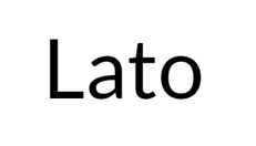 The word Lato written in the Lato font