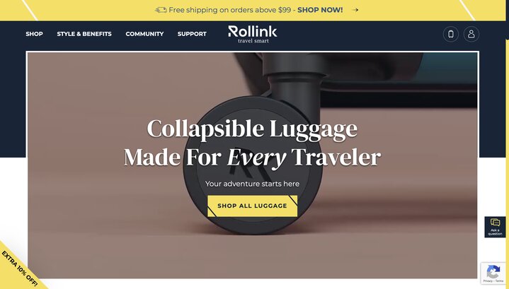 Rollink homepage