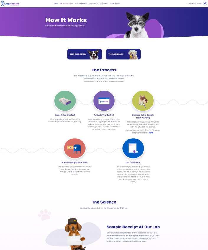 dognomics website screenshot