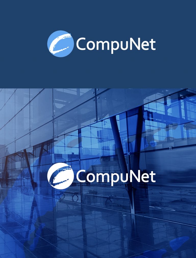 Brand book design images for CompuNet