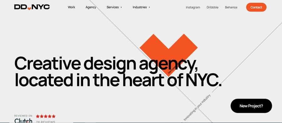 dd.nyc landing page, ecommerce companies