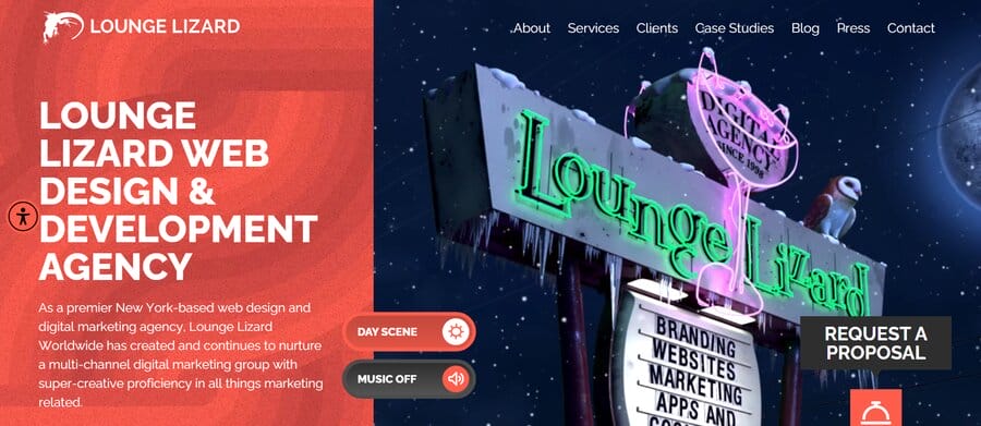 lounge lizard home page, exommerce companies