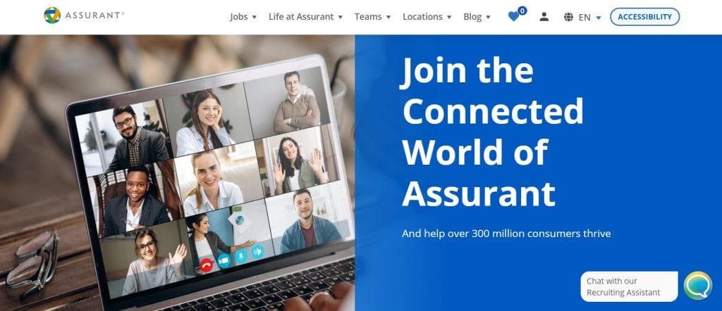 Assurant's careers page