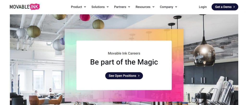 Movable Ink's careers page