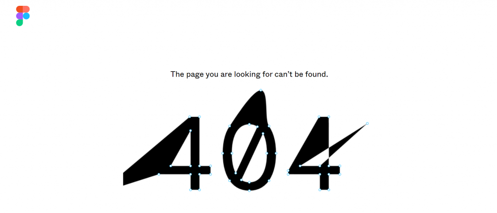 A screenshot of Figma's 404 page