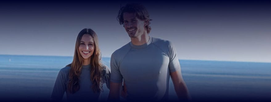 Two young people in yachtwear