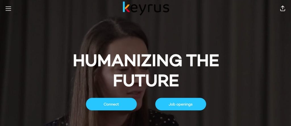 A screenshot of Keyrus' careers page