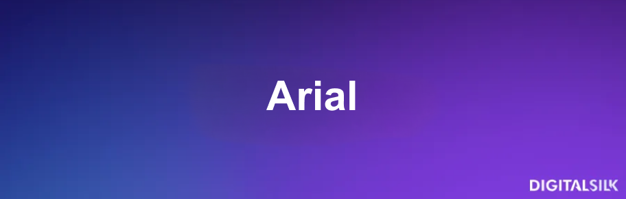 Image showing the Arial font