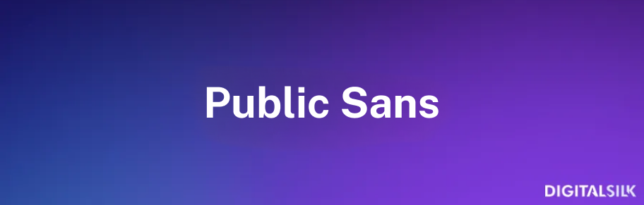 Image showing the Public Sans font