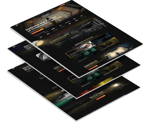 ICLS stacked web pages showcasing our custom web design