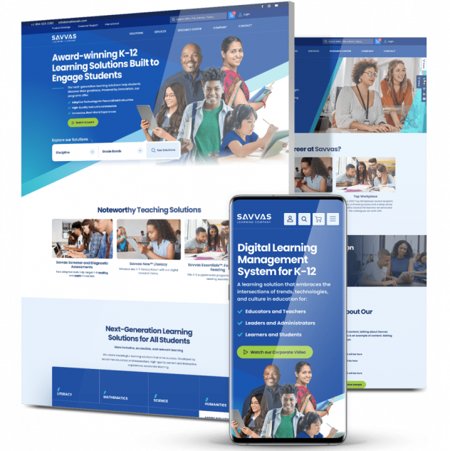 savvas_collage Savvas website collage