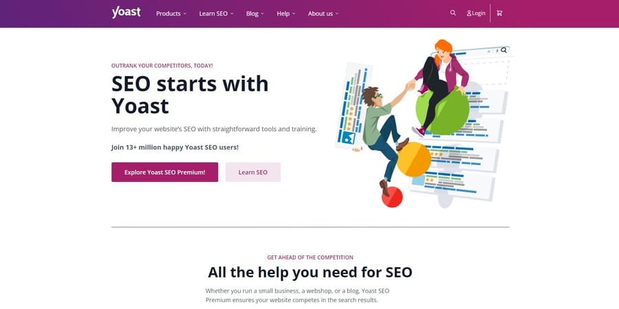 Yoast SEO website screenshot
