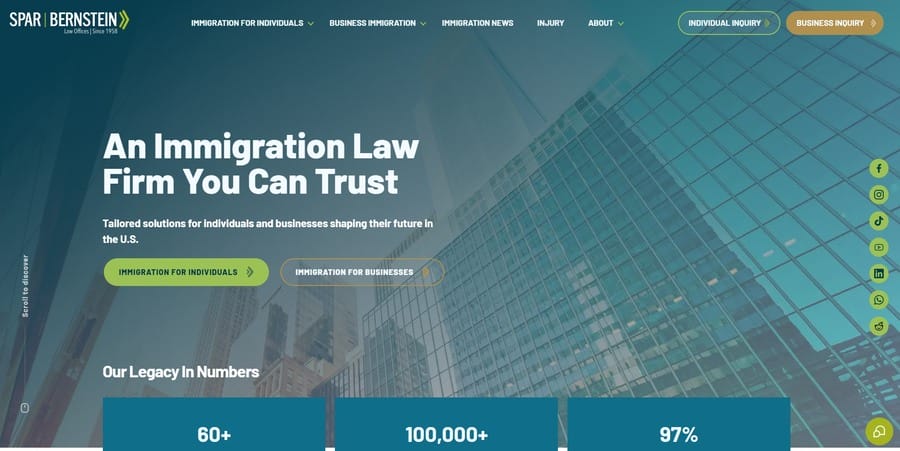 Spar & Bernstein website screenshot