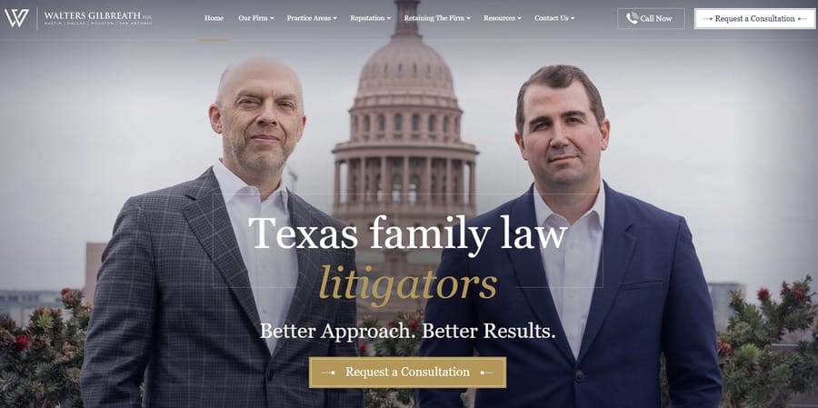 Walters Gilbreath website screenshot