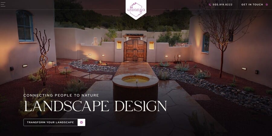 Urbanna Landscaping website screenshot
