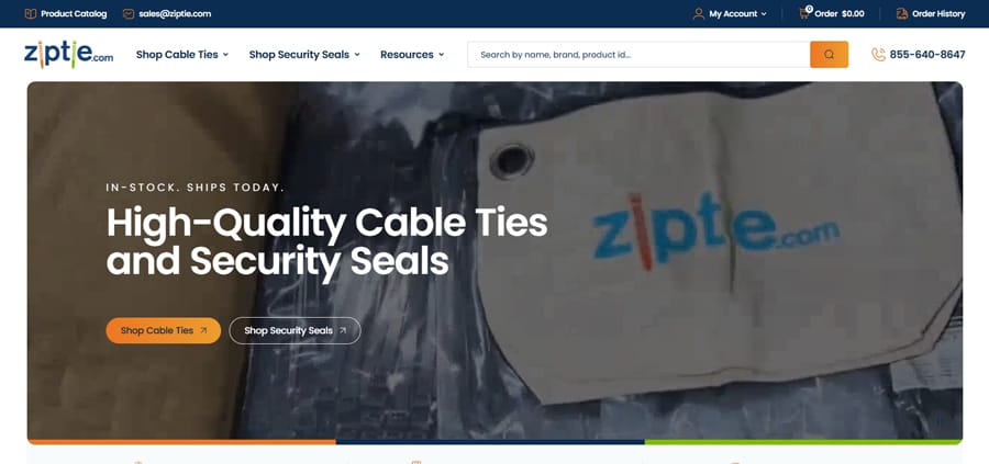 ZipTie website screenshot