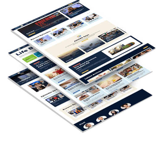 lifestyle-website-three-stacked Three stacked images of Lifestyle's website design