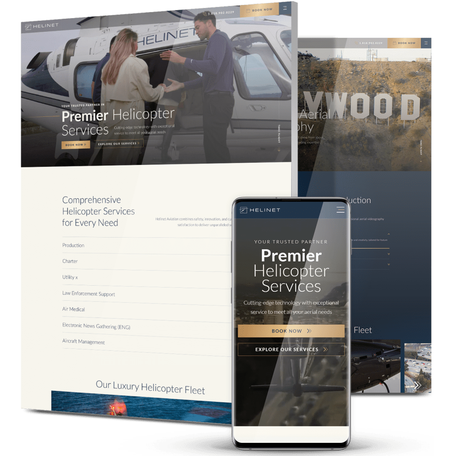 Helinet Aviation website