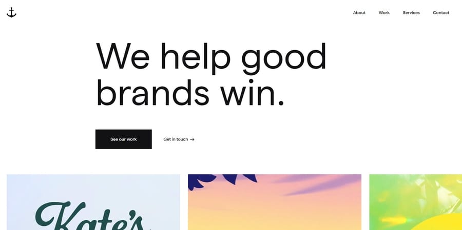 Anchour website screenshot
