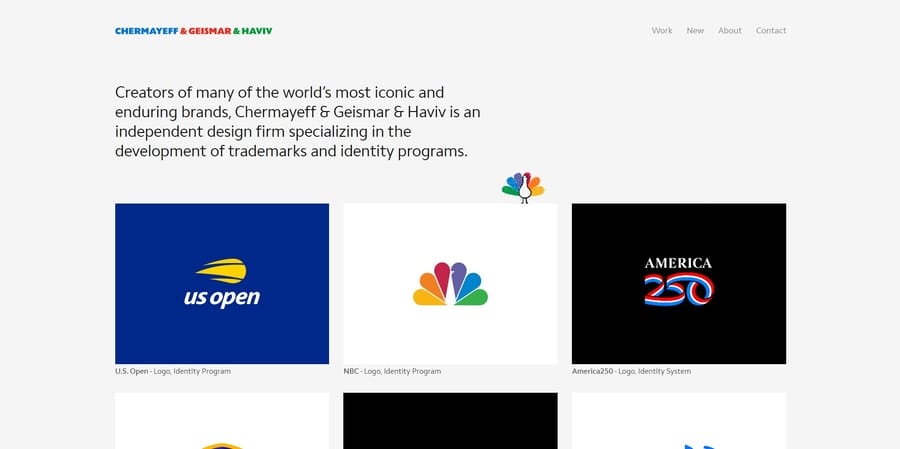 Chermayeff & Geismar & Haviv website screenshot